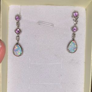 October Birthstone/Opal Earrings